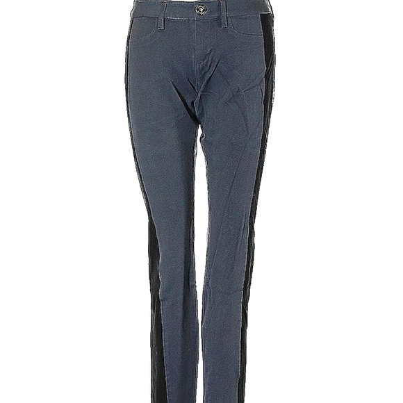 NWOT 'Banana Republic' Sloan Grey with Black Side Stripes Jeans Sz 0 - Picture 1 of 3